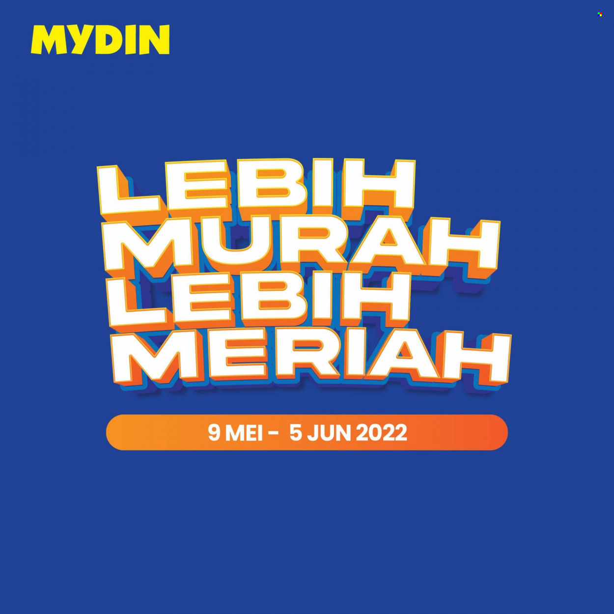 Mydin catalogue  - 09 May 2022 - 05 June 2022. Page 1.
