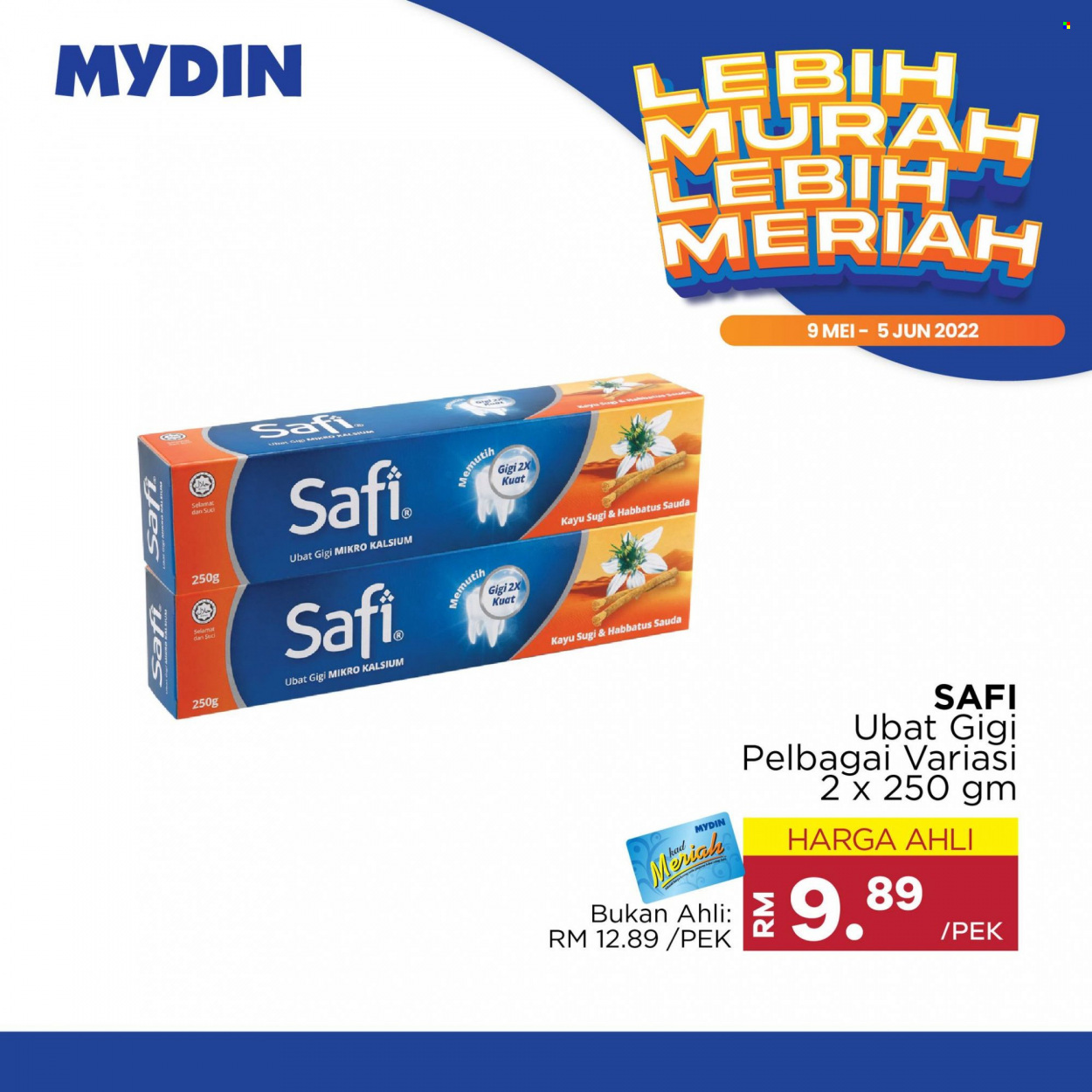 Mydin catalogue  - 09 May 2022 - 05 June 2022. Page 21.